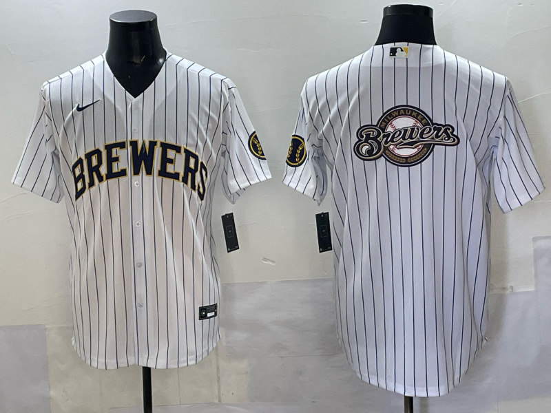 Men Milwaukee Brewers Blank white 2025 Nike MLB Jersey style 02